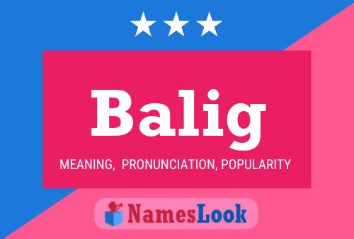 Póster del nombre Balig