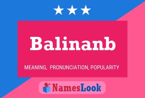 Póster del nombre Balinanb