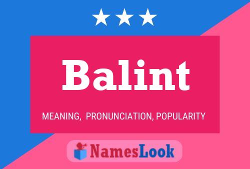 Póster del nombre Balint