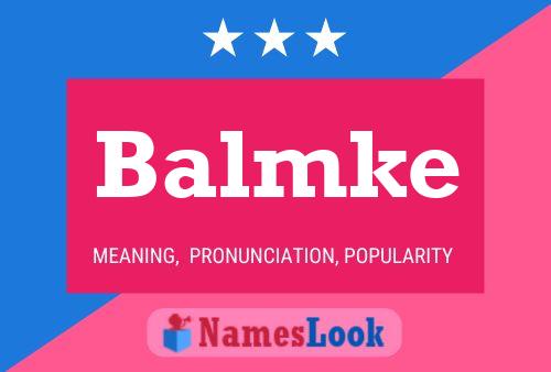 Póster del nombre Balmke