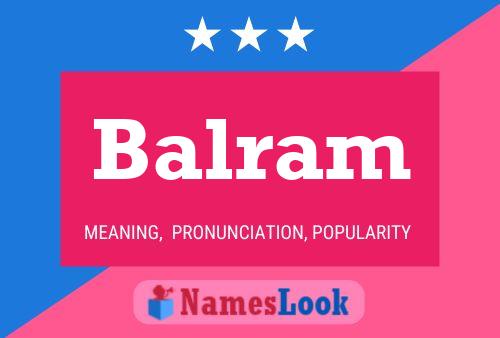 Póster del nombre Balram