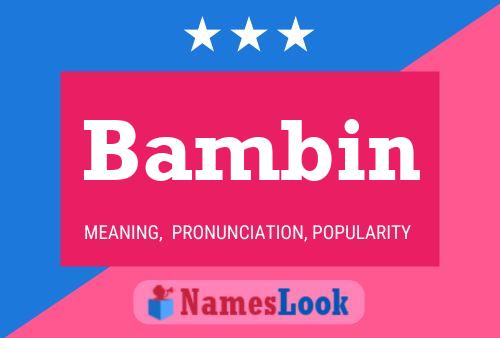 Póster del nombre Bambin