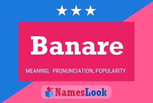 Póster del nombre Banare