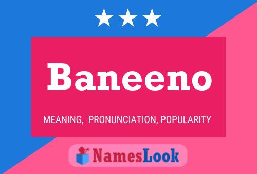 Póster del nombre Baneeno