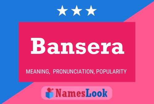 Póster del nombre Bansera