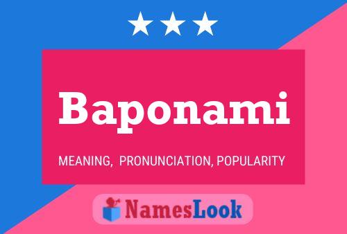 Póster del nombre Baponami