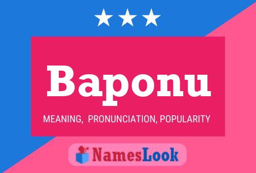 Póster del nombre Baponu