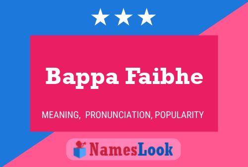 Póster del nombre Bappa Faibhe