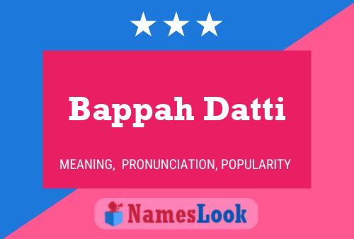 Póster del nombre Bappah Datti