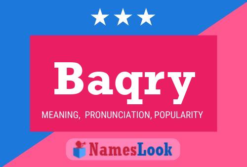 Póster del nombre Baqry