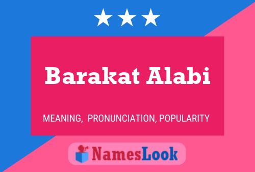 Póster del nombre Barakat Alabi