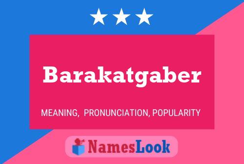 Póster del nombre Barakatgaber