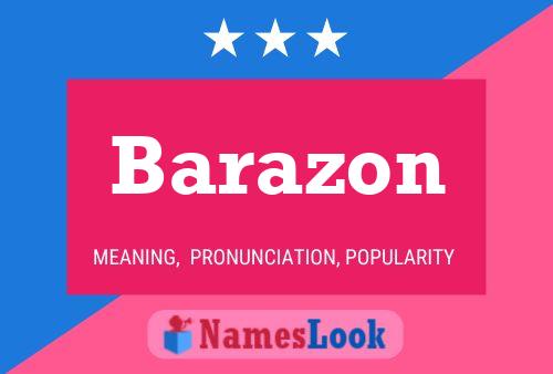 Póster del nombre Barazon