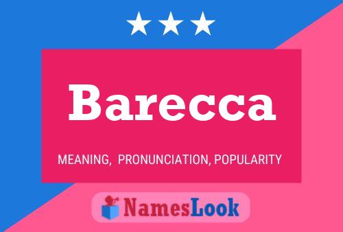 Póster del nombre Barecca