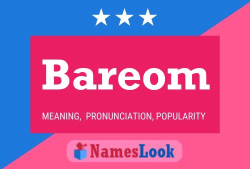 Póster del nombre Bareom