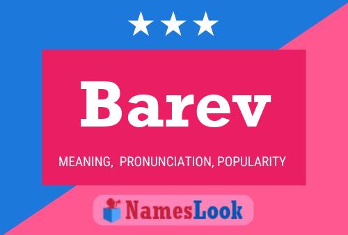 Póster del nombre Barev