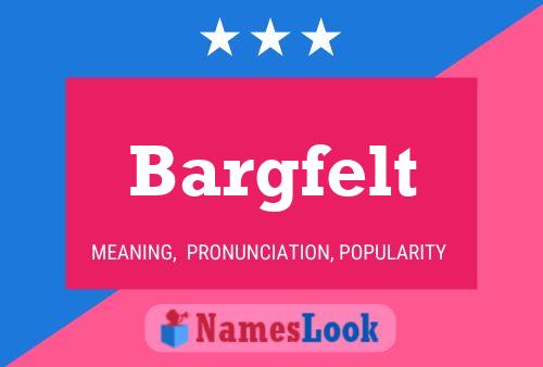 Póster del nombre Bargfelt