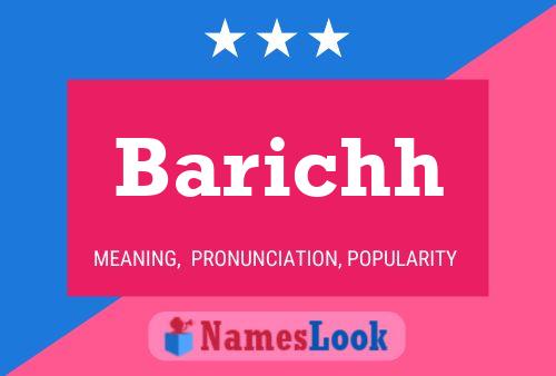 Póster del nombre Barichh