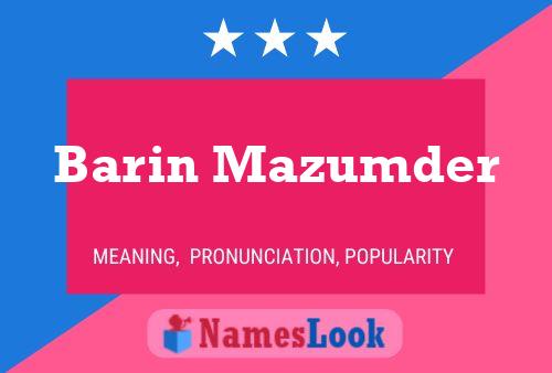 Póster del nombre Barin Mazumder