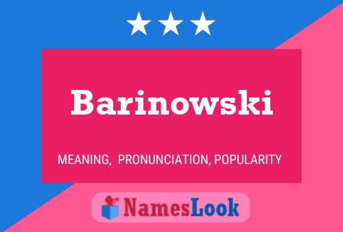 Póster del nombre Barinowski