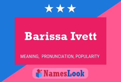 Póster del nombre Barissa Ivett