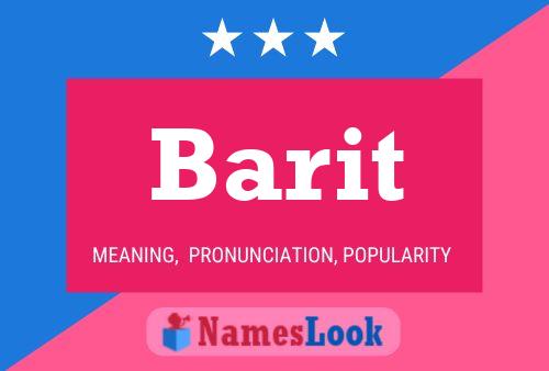 Póster del nombre Barit