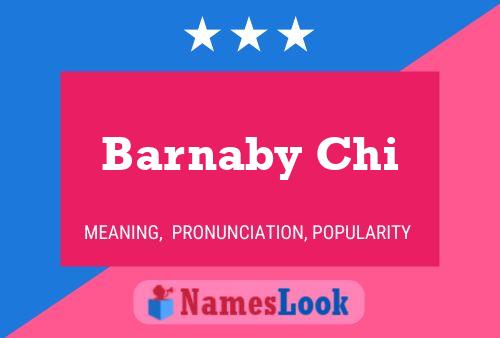 Póster del nombre Barnaby Chi