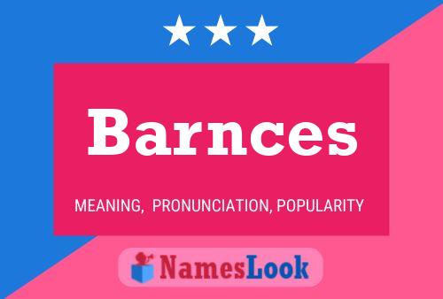 Póster del nombre Barnces