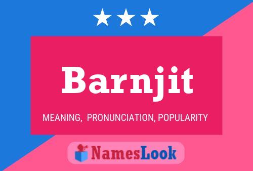 Póster del nombre Barnjit