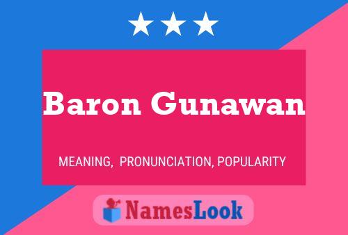 Póster del nombre Baron Gunawan