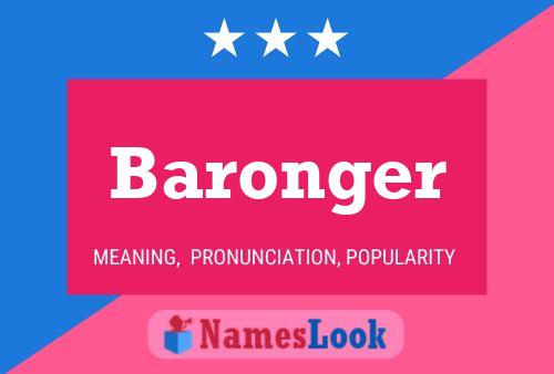 Póster del nombre Baronger