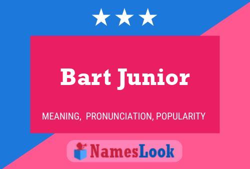 Póster del nombre Bart Junior