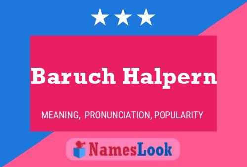 Póster del nombre Baruch Halpern