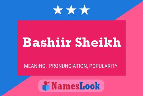 Póster del nombre Bashiir Sheikh