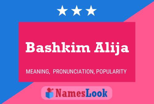 Póster del nombre Bashkim Alija