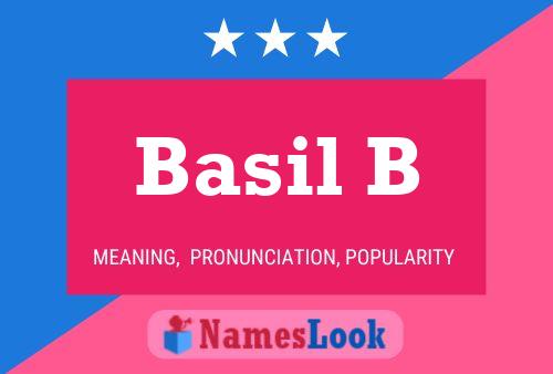 Póster del nombre Basil B