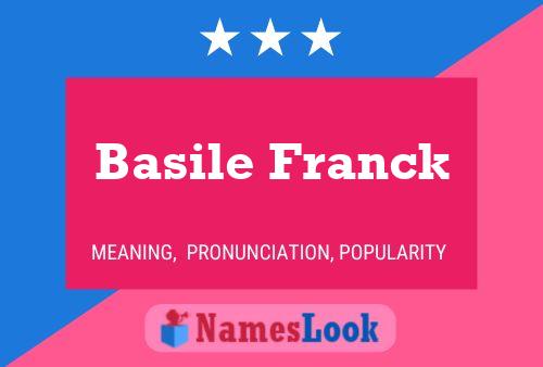 Póster del nombre Basile Franck