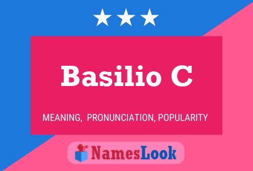 Póster del nombre Basilio C