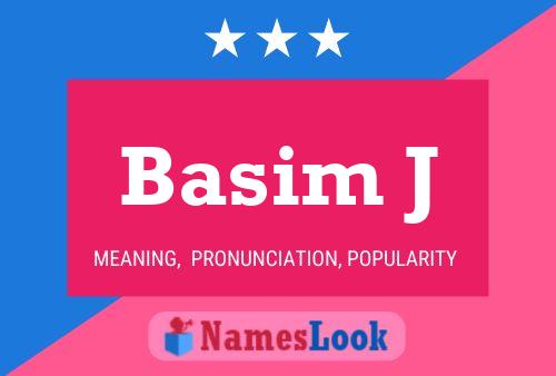 Póster del nombre Basim J