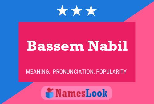 Póster del nombre Bassem Nabil