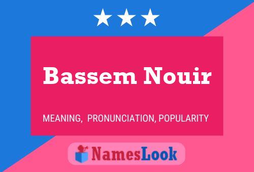 Póster del nombre Bassem Nouir