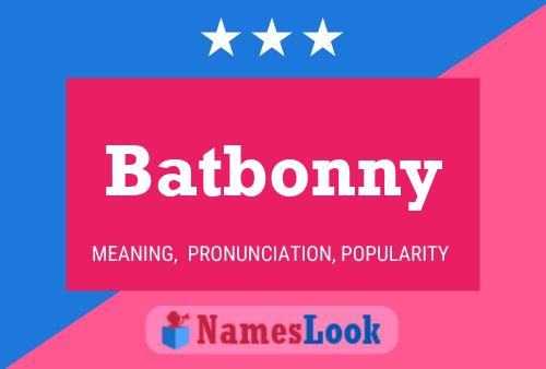 Póster del nombre Batbonny