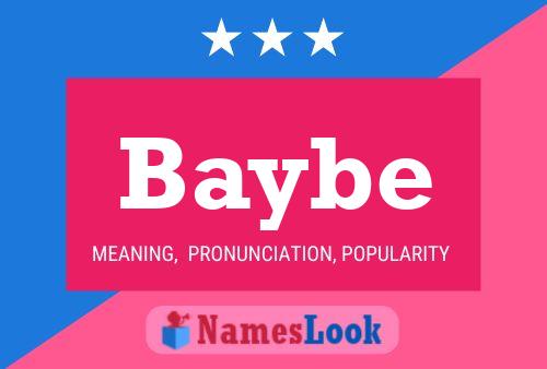 Póster del nombre Baybe