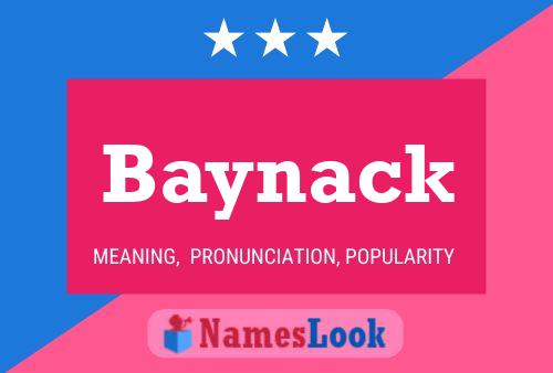 Póster del nombre Baynack