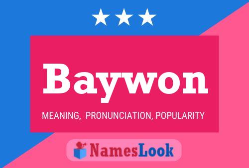 Póster del nombre Baywon