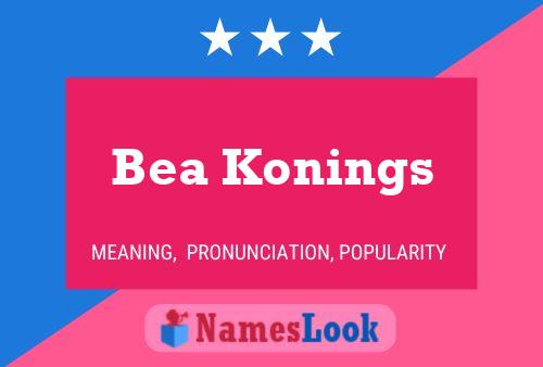 Póster del nombre Bea Konings