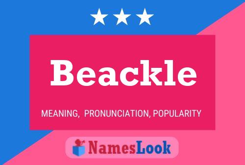 Póster del nombre Beackle