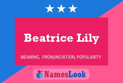 Póster del nombre Beatrice Lily