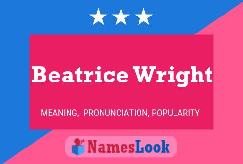 Póster del nombre Beatrice Wright