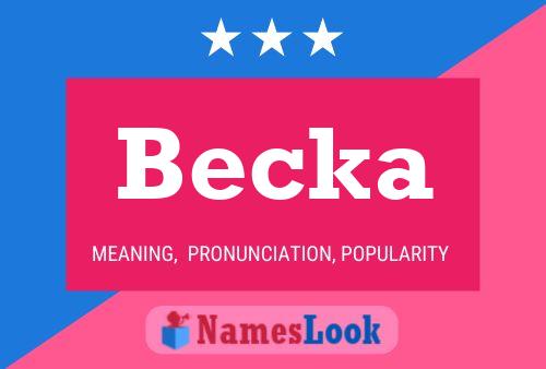 Póster del nombre Becka